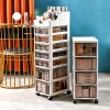 【CL】26Q3#6651 Multi-layer drawer-type storage cabinet, dressing table, cosmetics organizing cabinet, simple and practical household storage cabinet Application Scenario